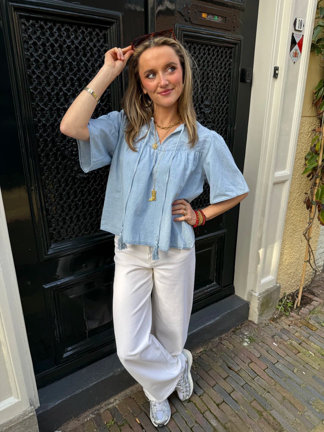 Chiara blouse lichtblauw - Project 35