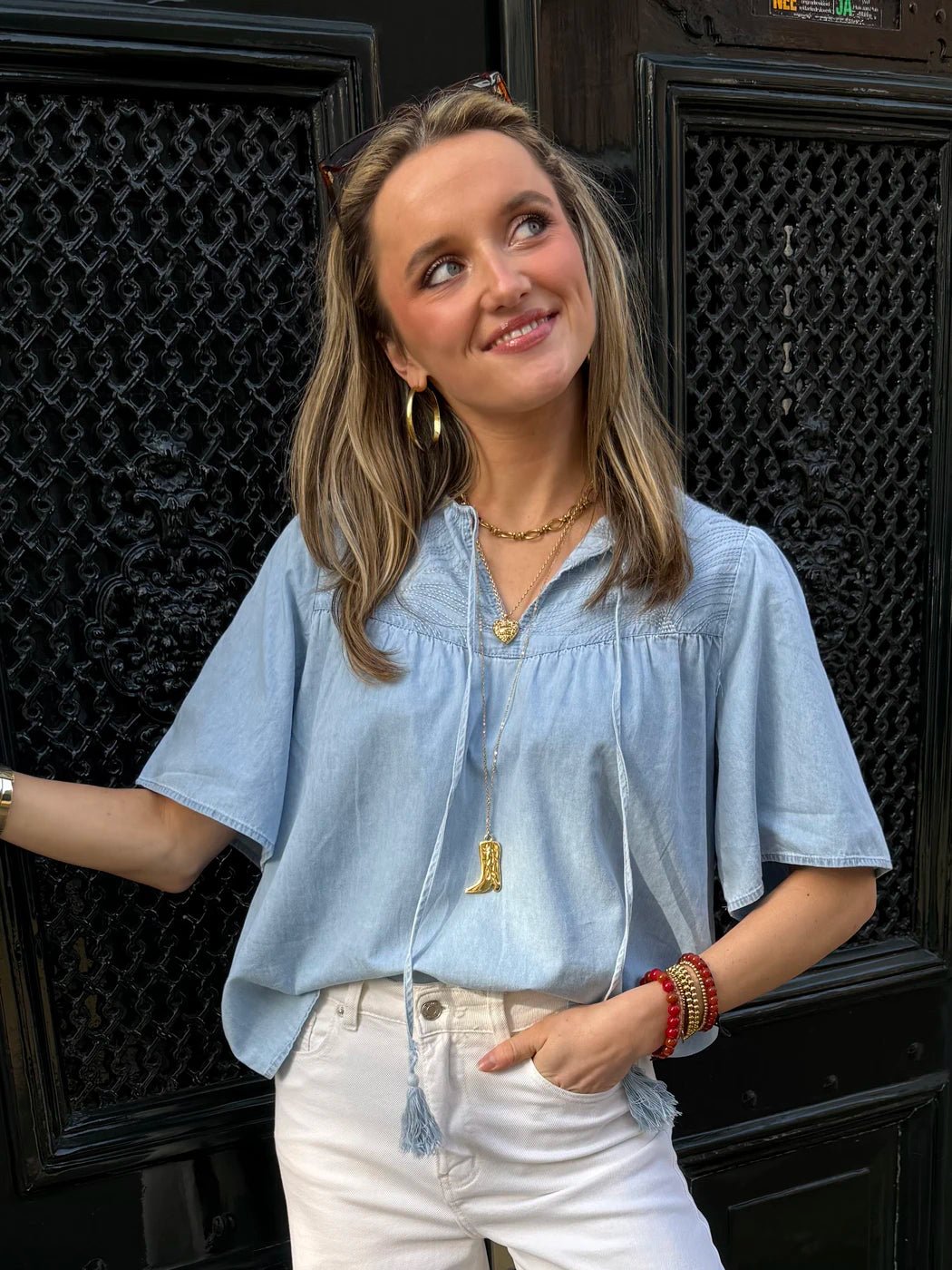 Chiara blouse lichtblauw - Project 35