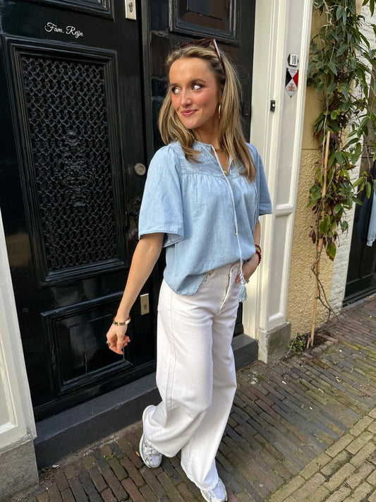 Chiara blouse lichtblauw - Project 35