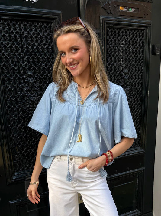 Chiara blouse lichtblauw - Project 35