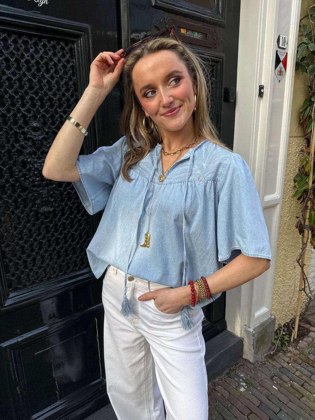 Chiara blouse lichtblauw - Project 35