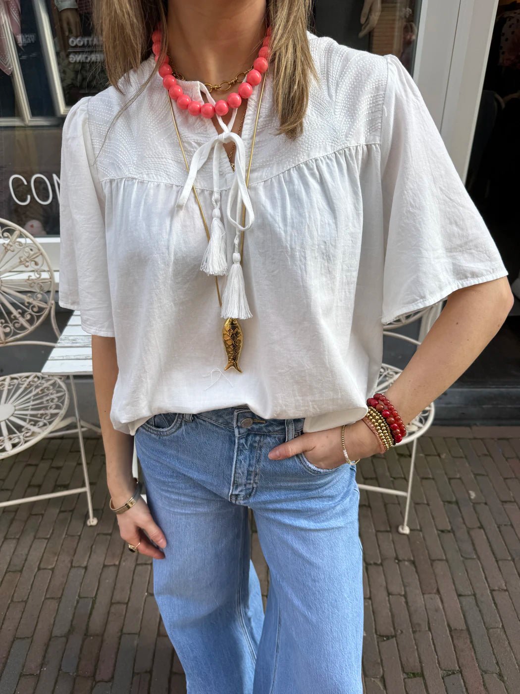 Chiara blouse wit - Project 35