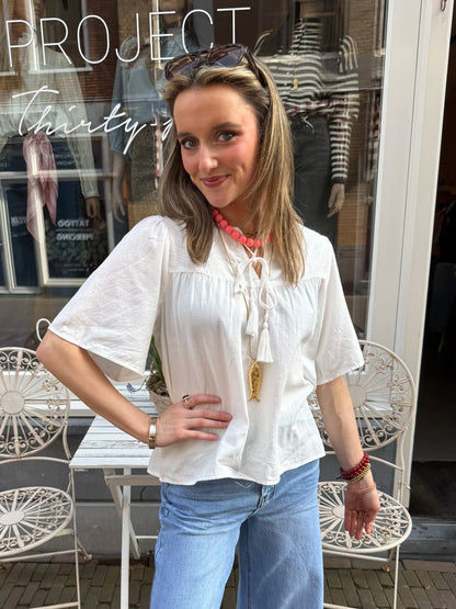 Chiara blouse wit - Project 35