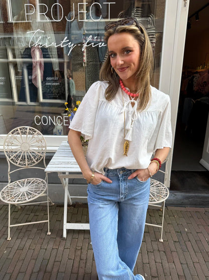 Chiara blouse wit - Project 35