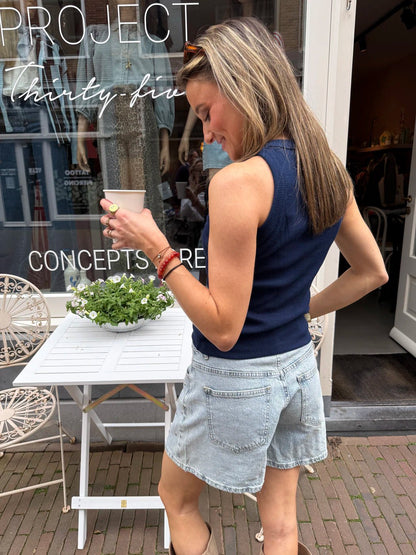 Chris basic tank top navy - Project 35