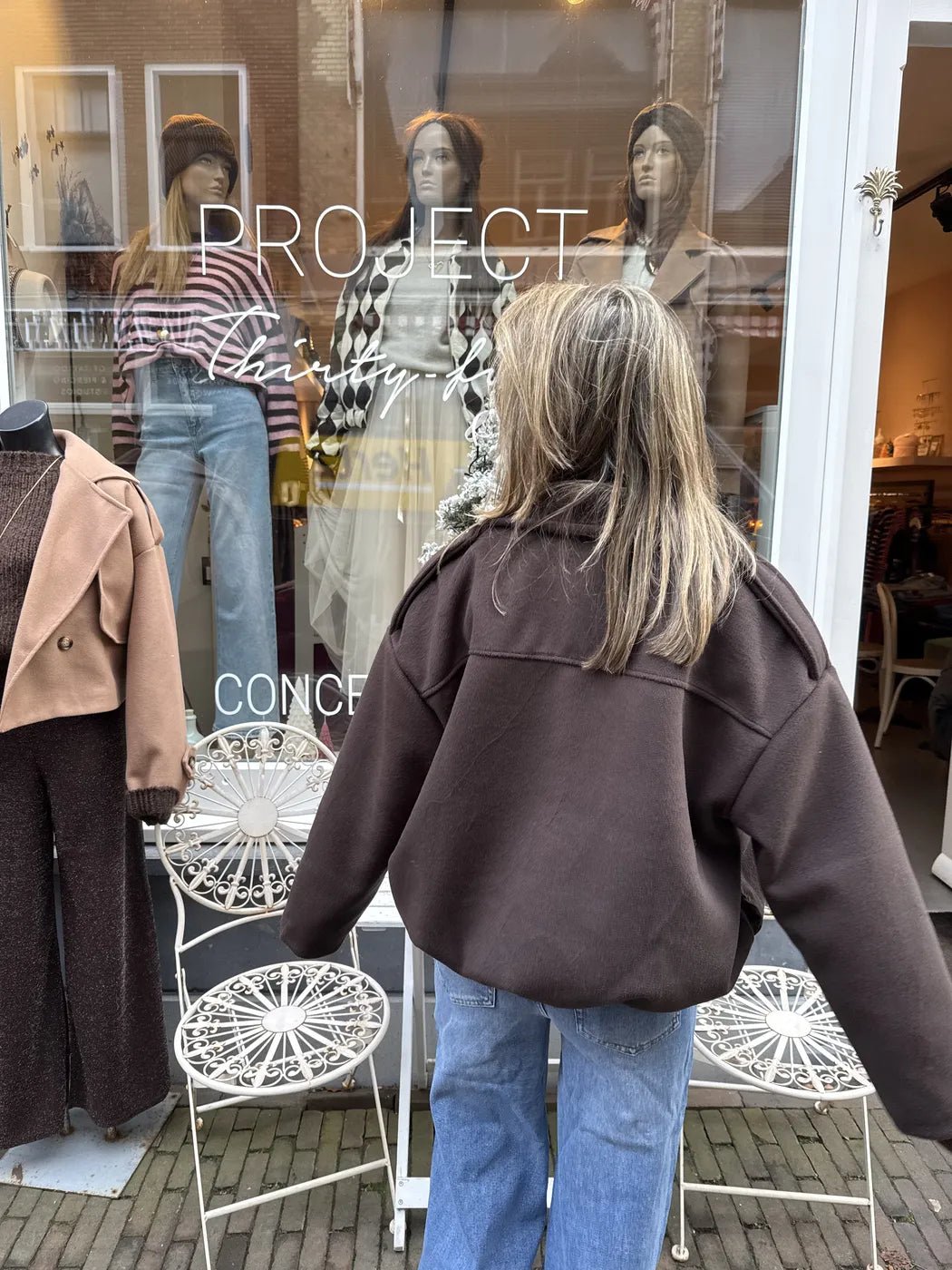 Cleo bomber chocolate brown - Project 35