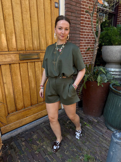 Comfy co-ord set army green - Project 35
