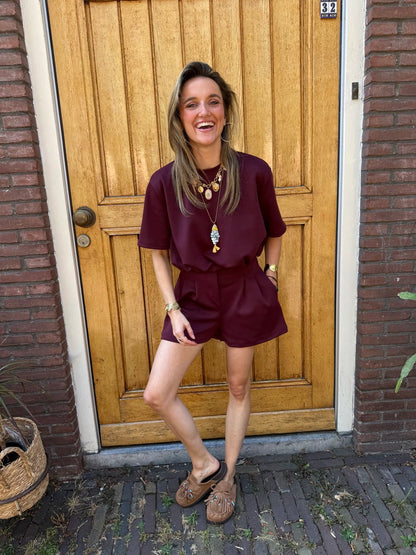 Comfy co-ord set burgundy - Project 35