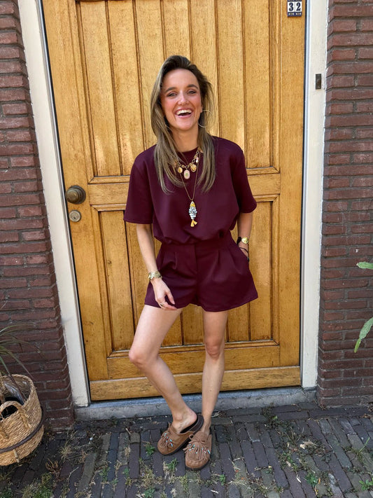 Comfy co-ord set burgundy - Project 35