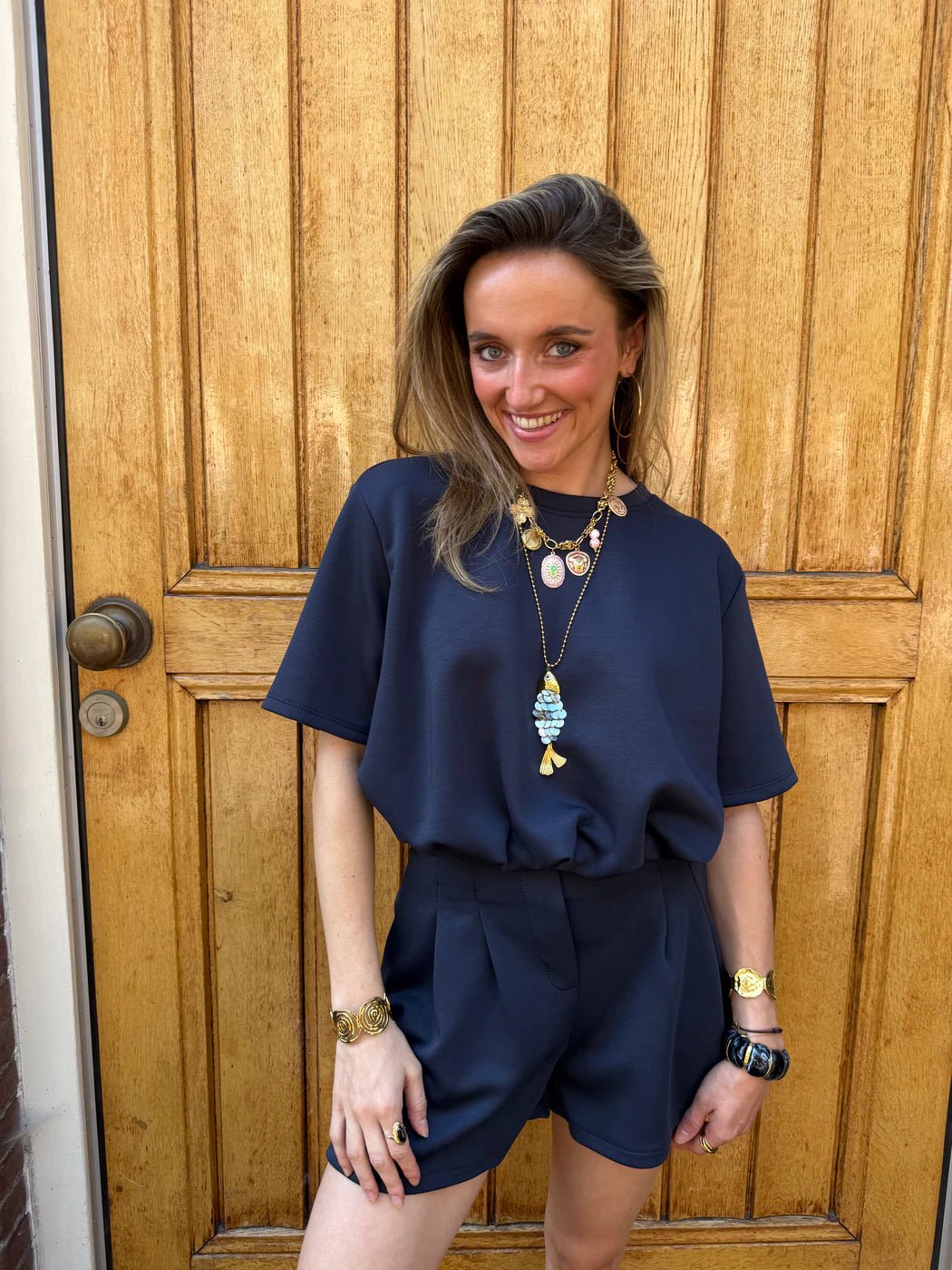 Comfy co-ord set navy blue - Project 35