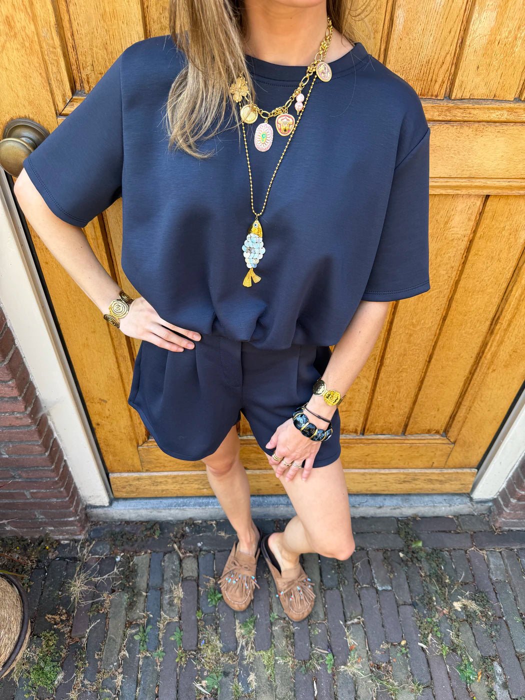Comfy co-ord set navy blue - Project 35
