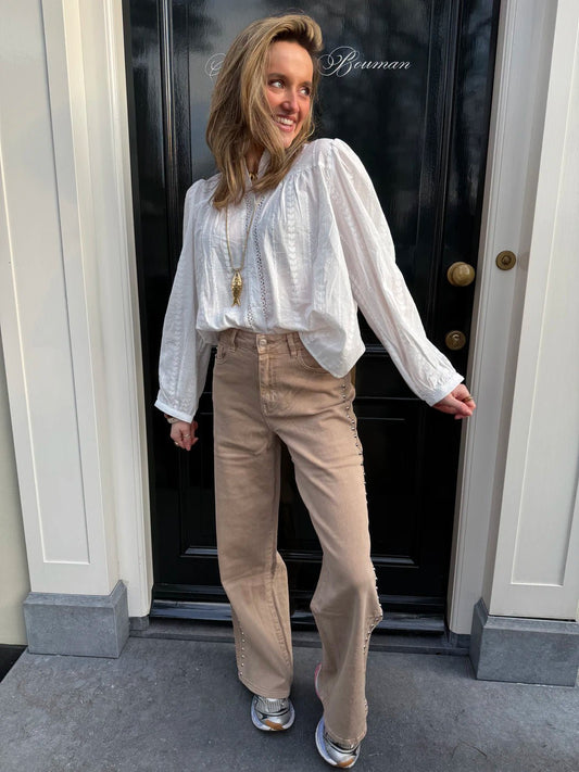 Dana wide leg jeans studs - Project 35