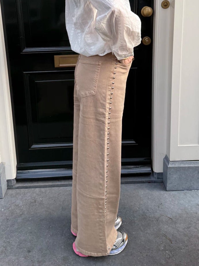 Dana wide leg jeans studs - Project 35