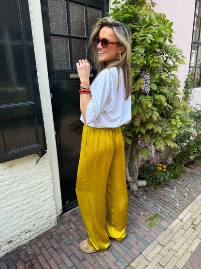 Dani satin pants yellow - Project 35