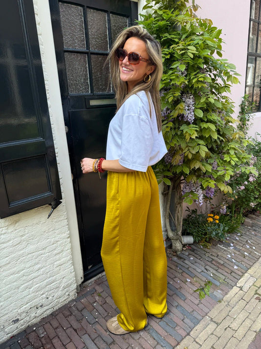 Dani satin pants yellow - Project 35