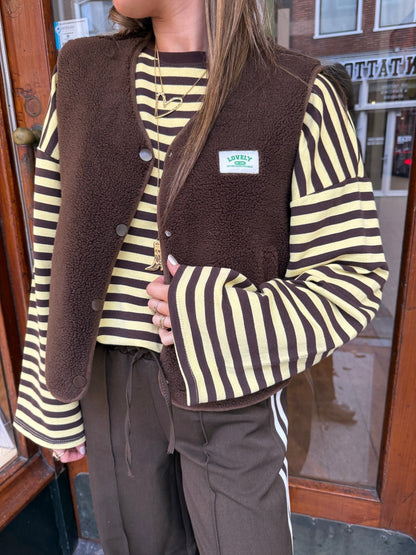 Demi longsleeve brown/yellow - Project 35