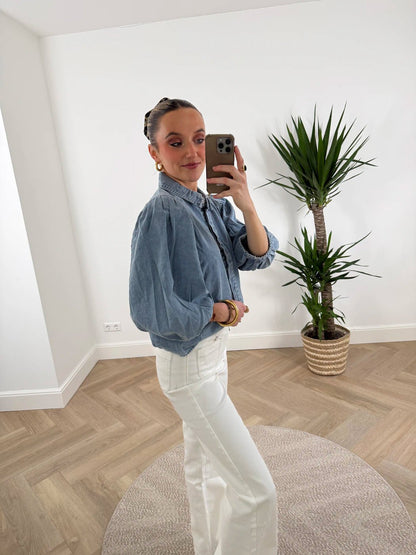 Ella denim blouse pofmouw - Project 35