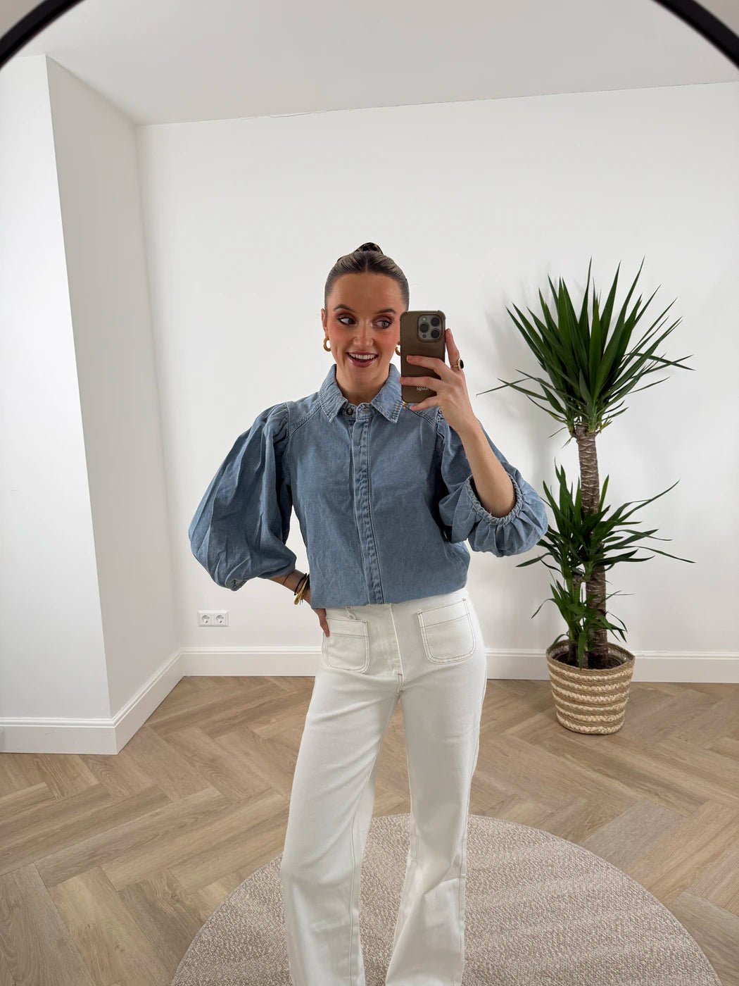 Ella denim blouse pofmouw - Project 35