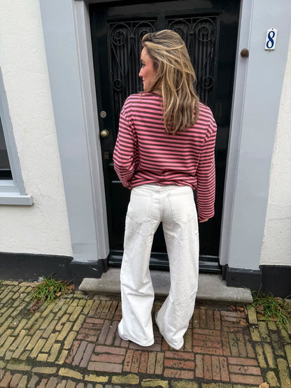 Ellie wide leg jeans white - Project 35