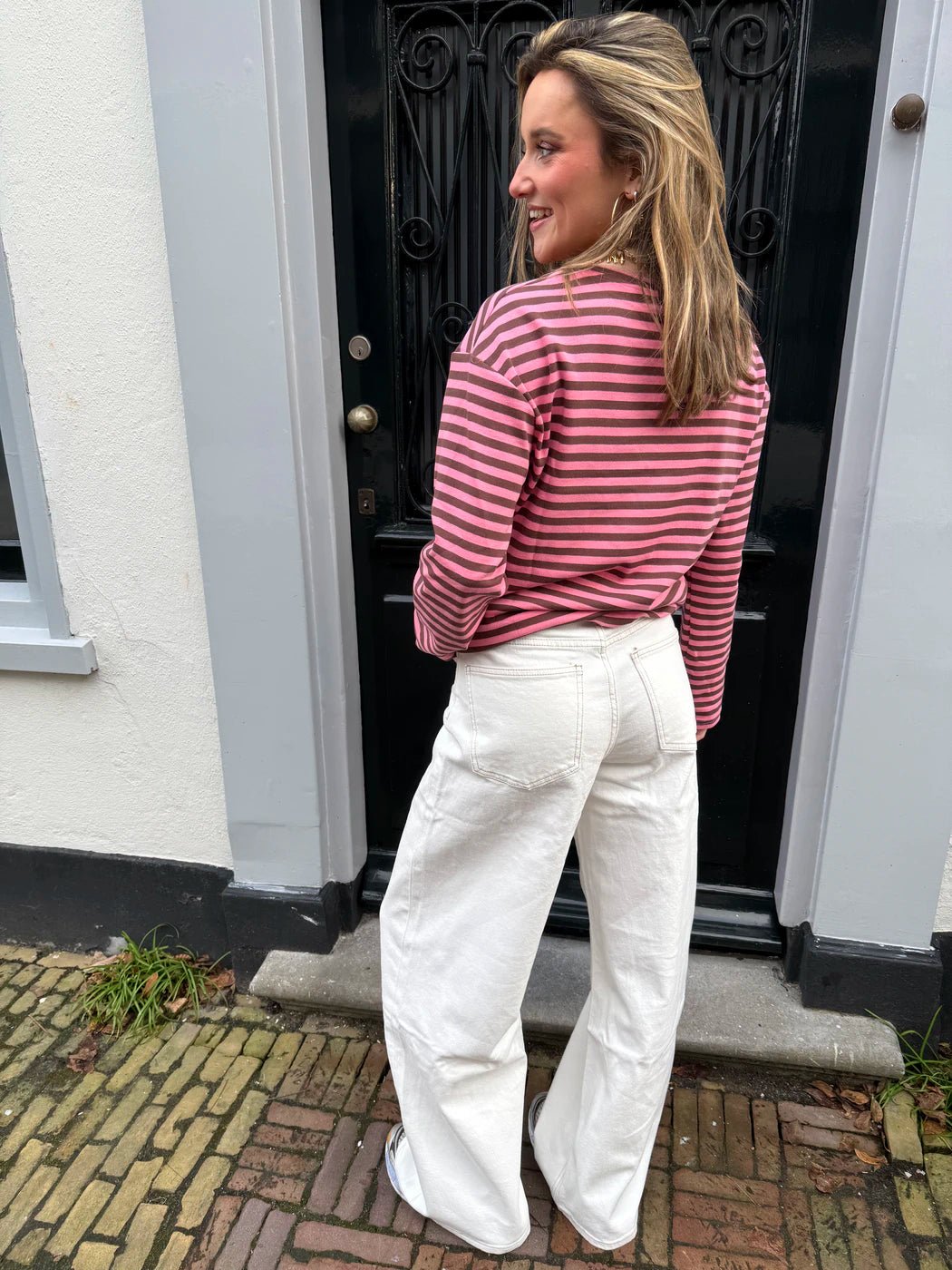 Ellie wide leg jeans white - Project 35