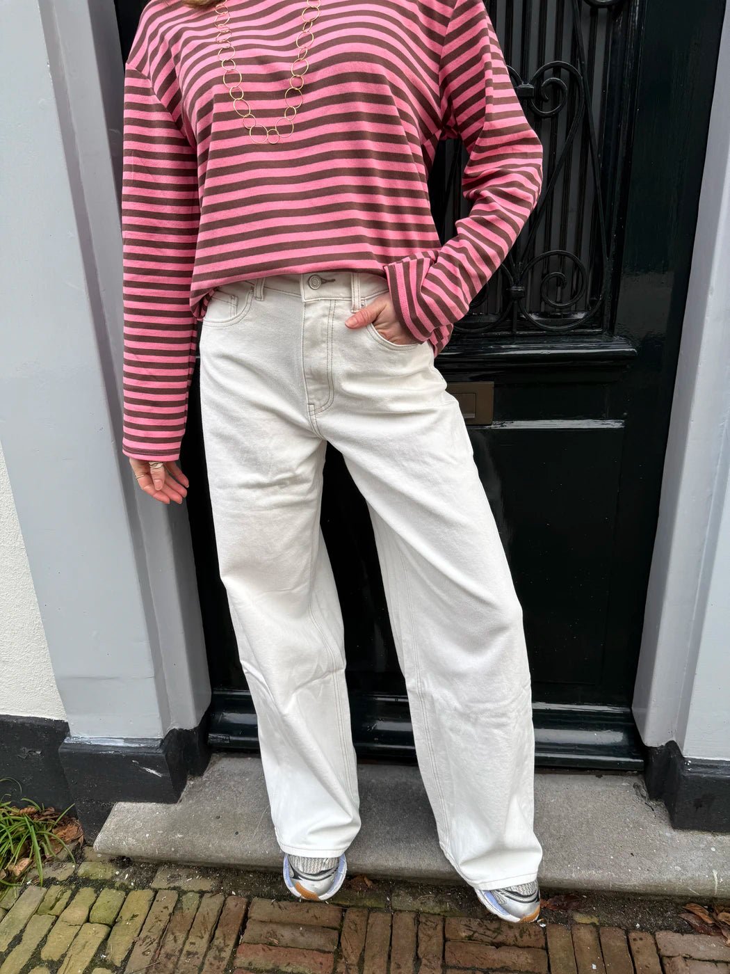 Ellie wide leg jeans white - Project 35