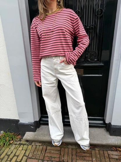 Ellie wide leg jeans white - Project 35