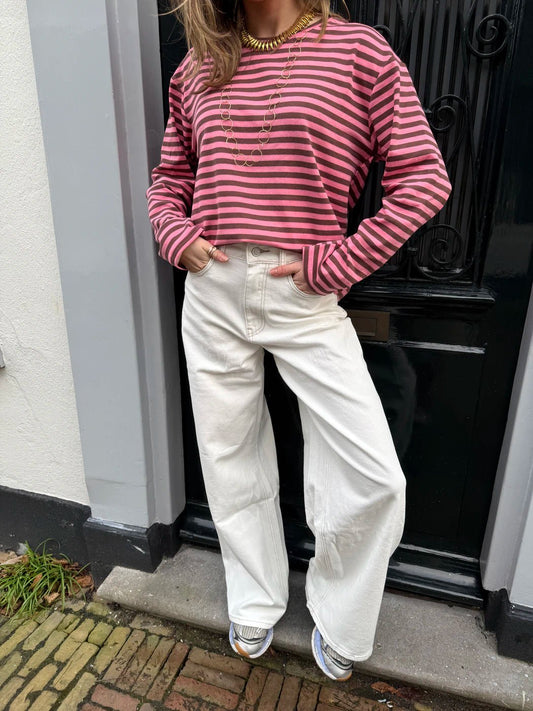 Ellie wide leg jeans white - Project 35