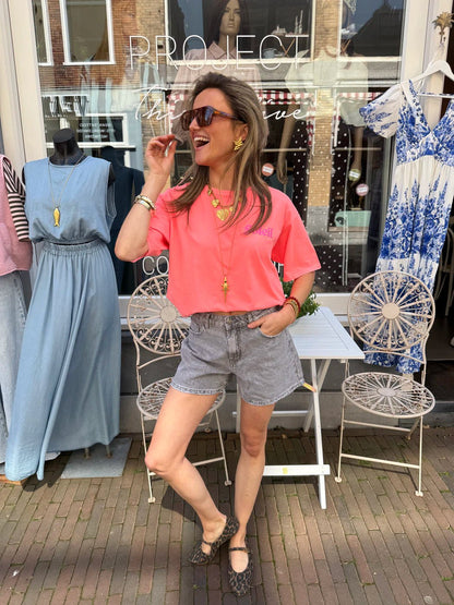 Elsa denim shorts grijs - Project 35