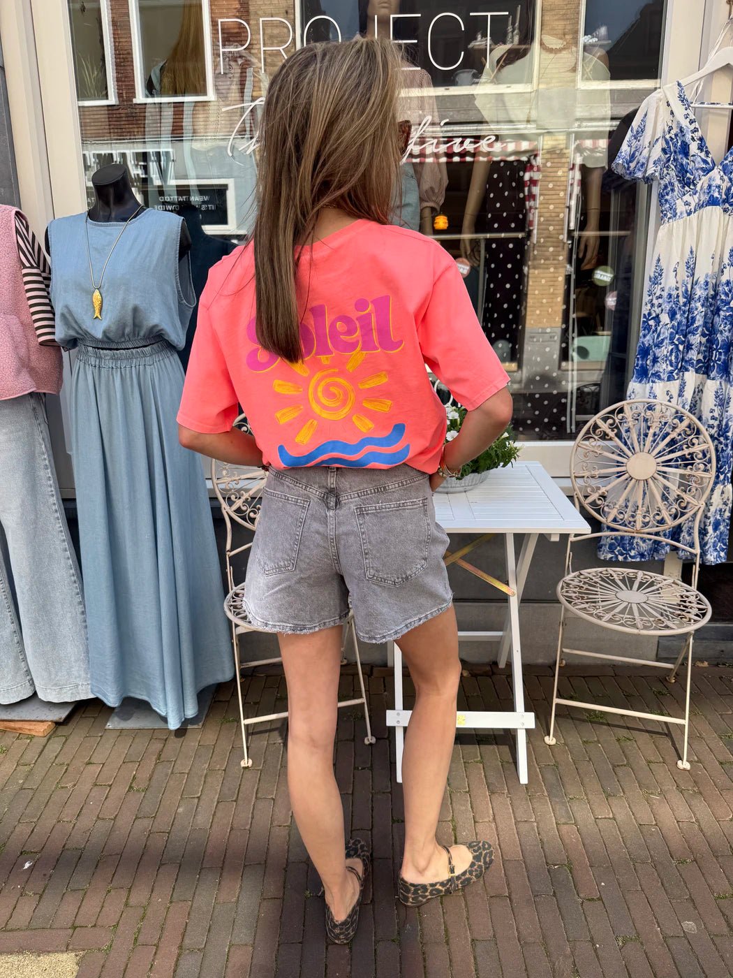Elsa denim shorts grijs - Project 35