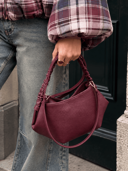 Emma leren handtas bordeaux - Project 35