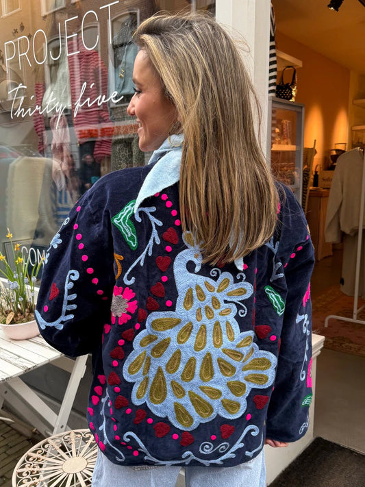 Eyecatcher jacket peacock navy blue - Project 35