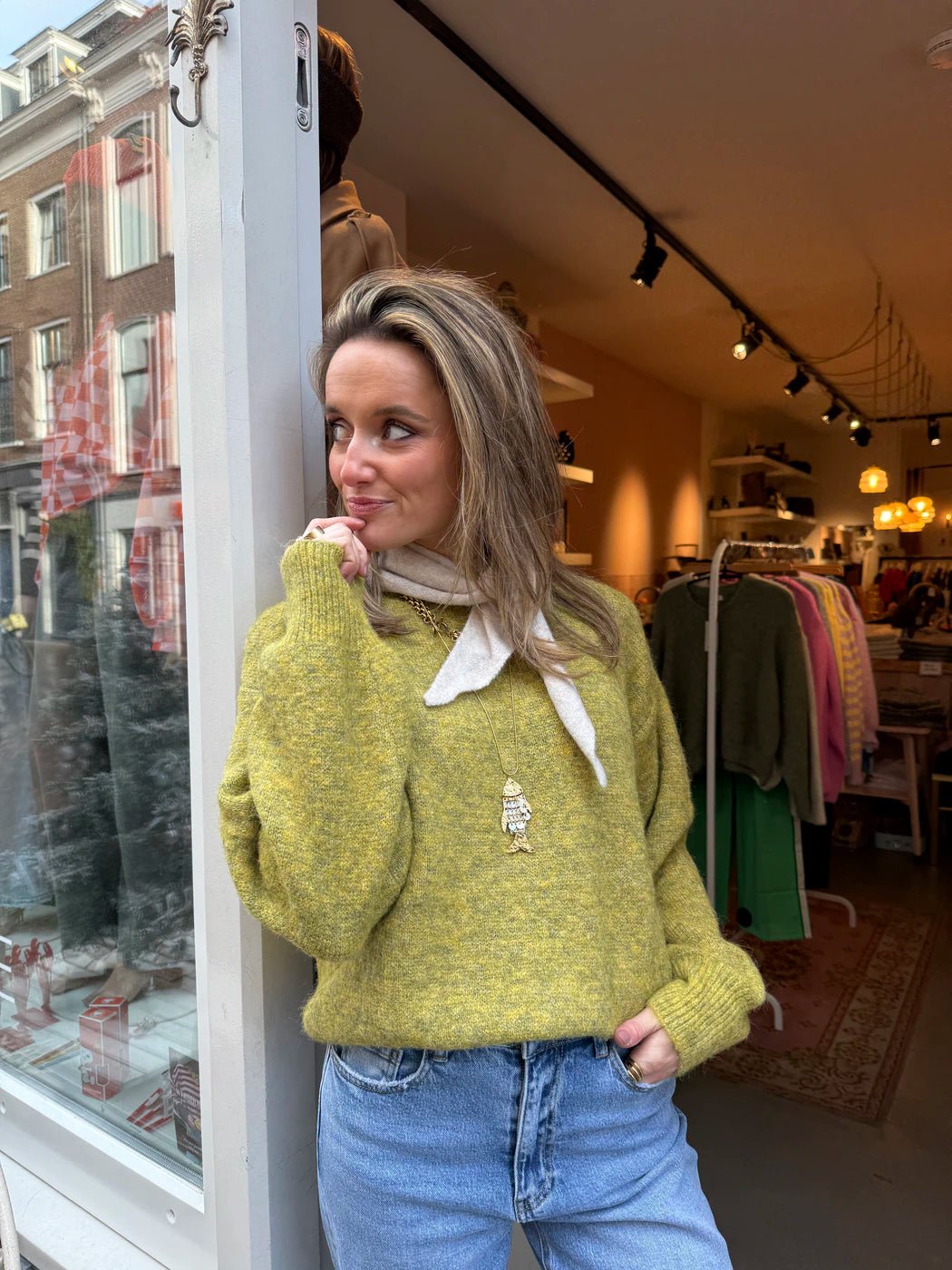 Febe knit olive green - Project 35