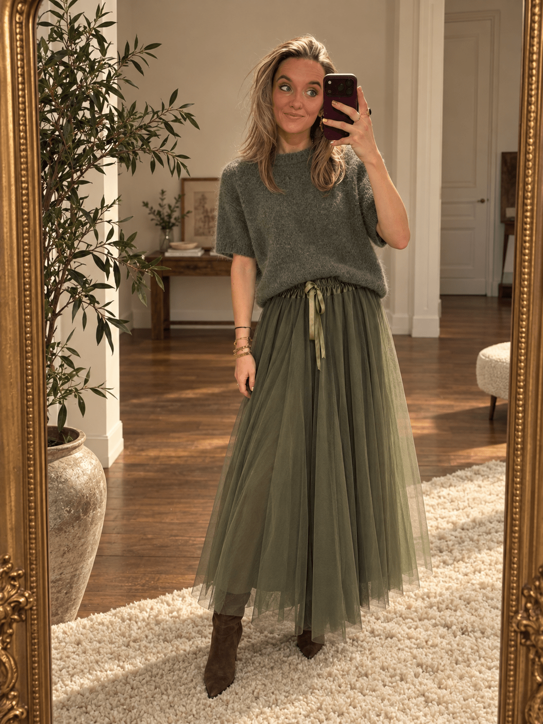 Feline tule rok lang groen - Project 35