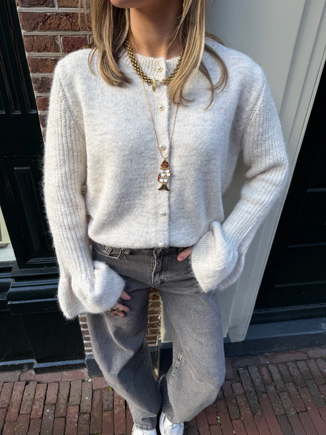 Fien vestje parels en uitlopende mouwen - Project 35