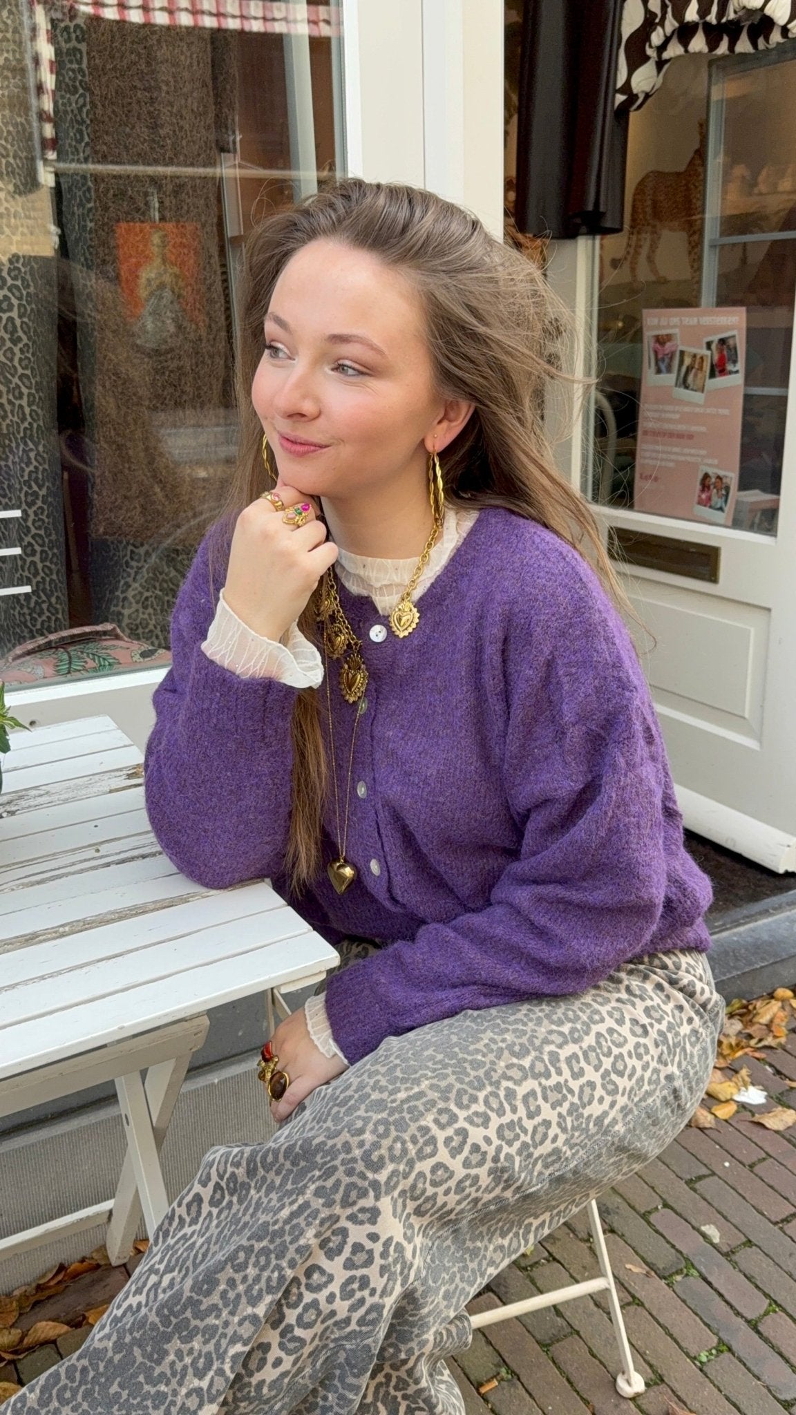 Gigi cardigan purple - Project 35