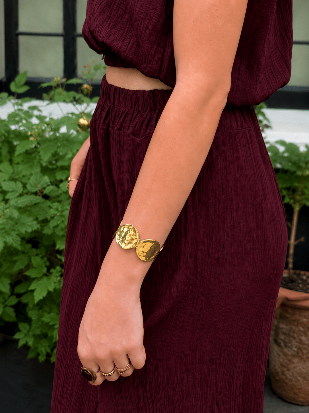 Golden plates bangle gold - Project 35