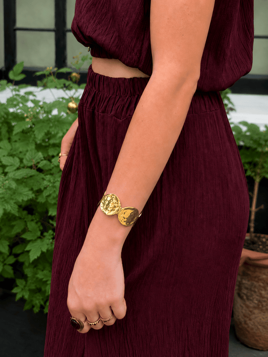 Golden plates bangle gold - Project 35