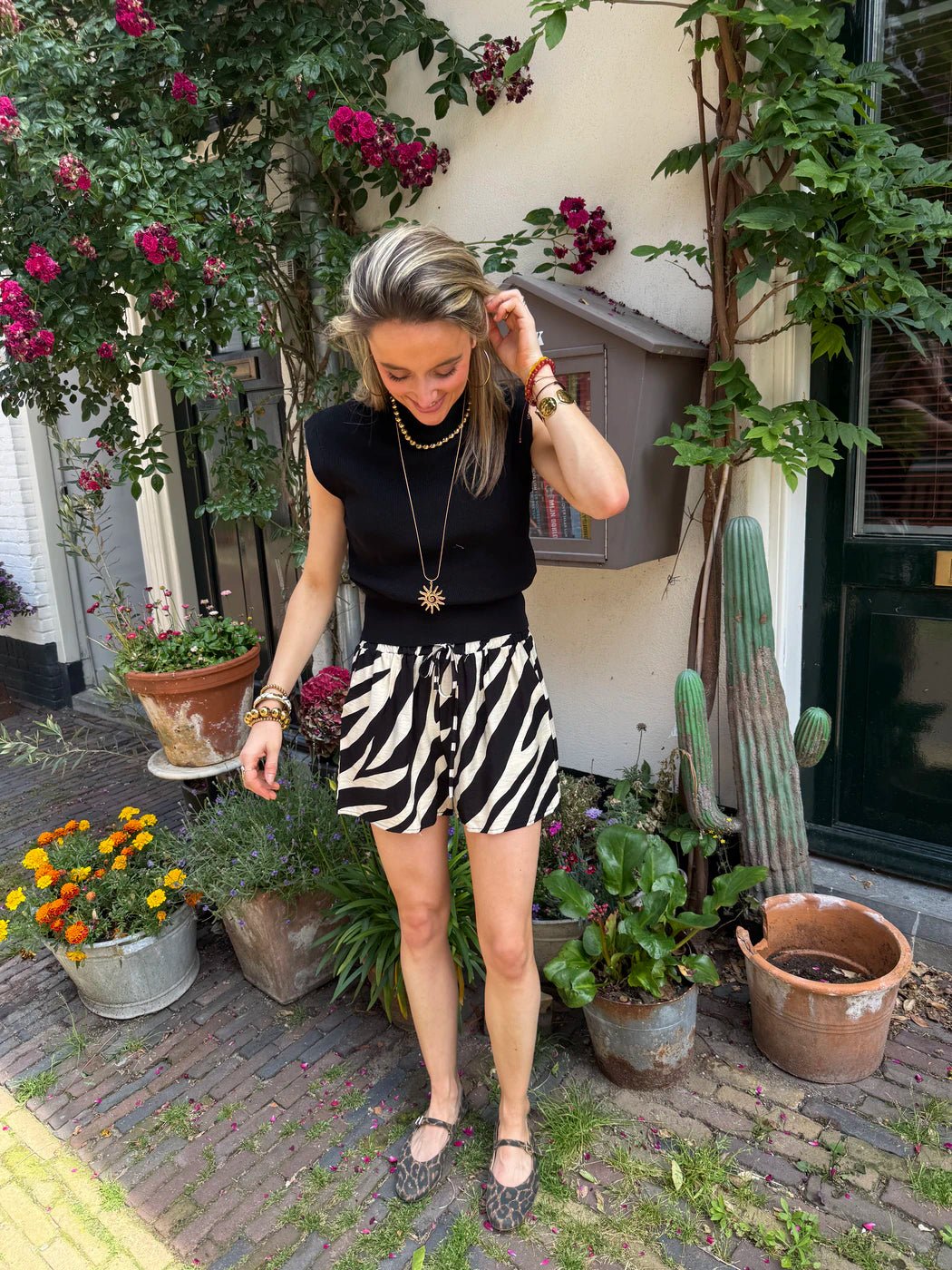 Indy aangesloten top mouwloos zwart - Project 35