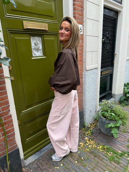 Izzy blouse pofmouw bruin - Project 35