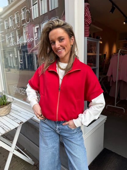 Jasmijn bodywarmer rood - Project 35