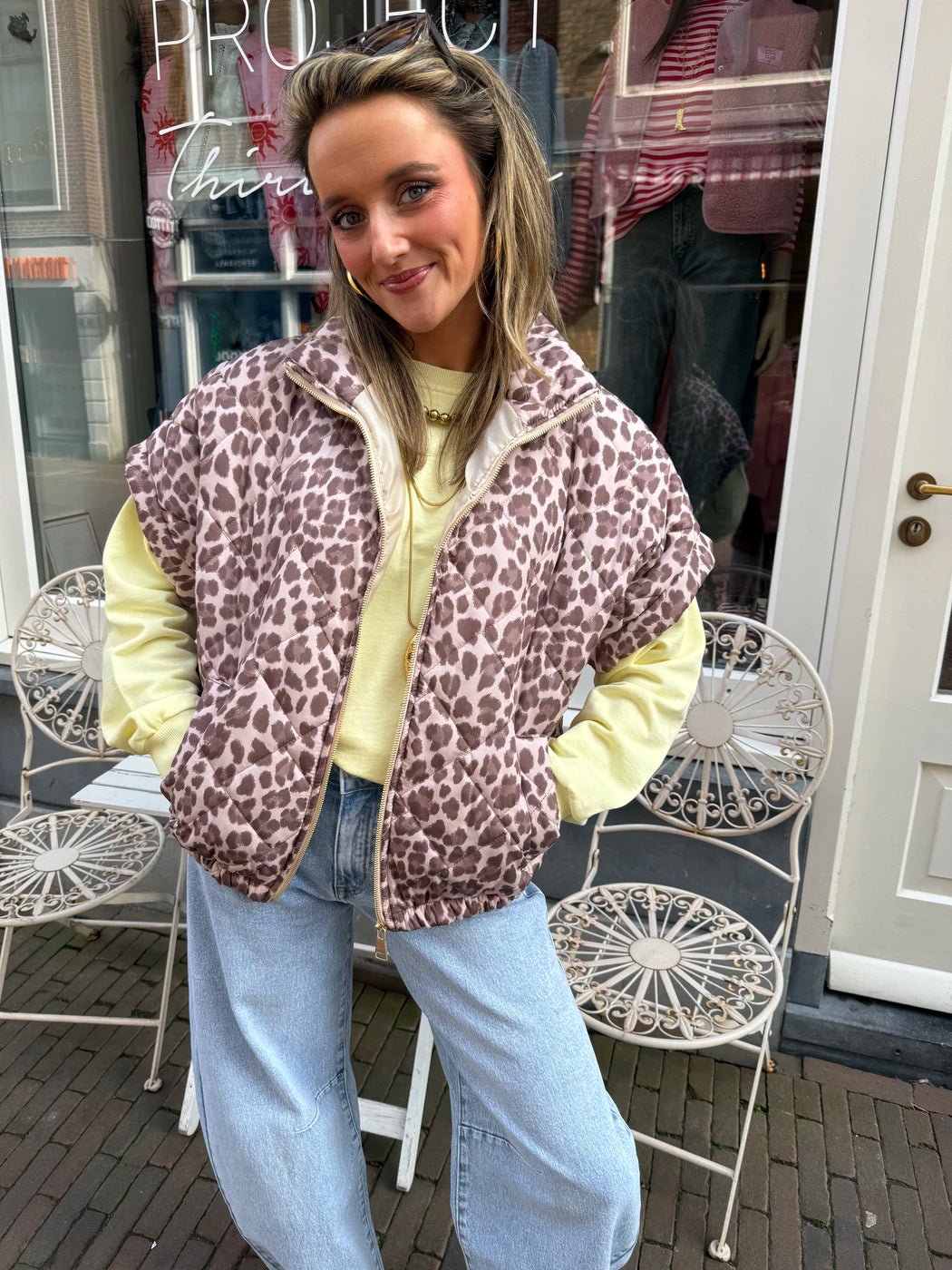 Jolie bodywarmer leopard - Project 35