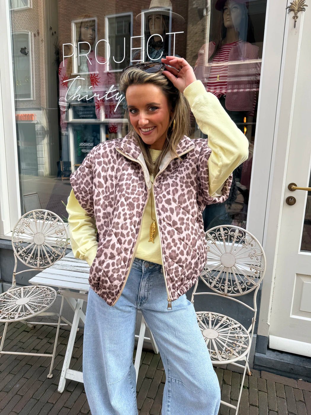 Jolie bodywarmer leopard - Project 35