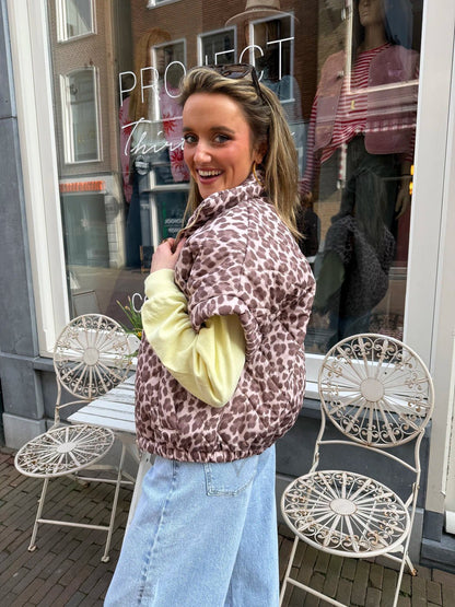 Jolie bodywarmer leopard - Project 35