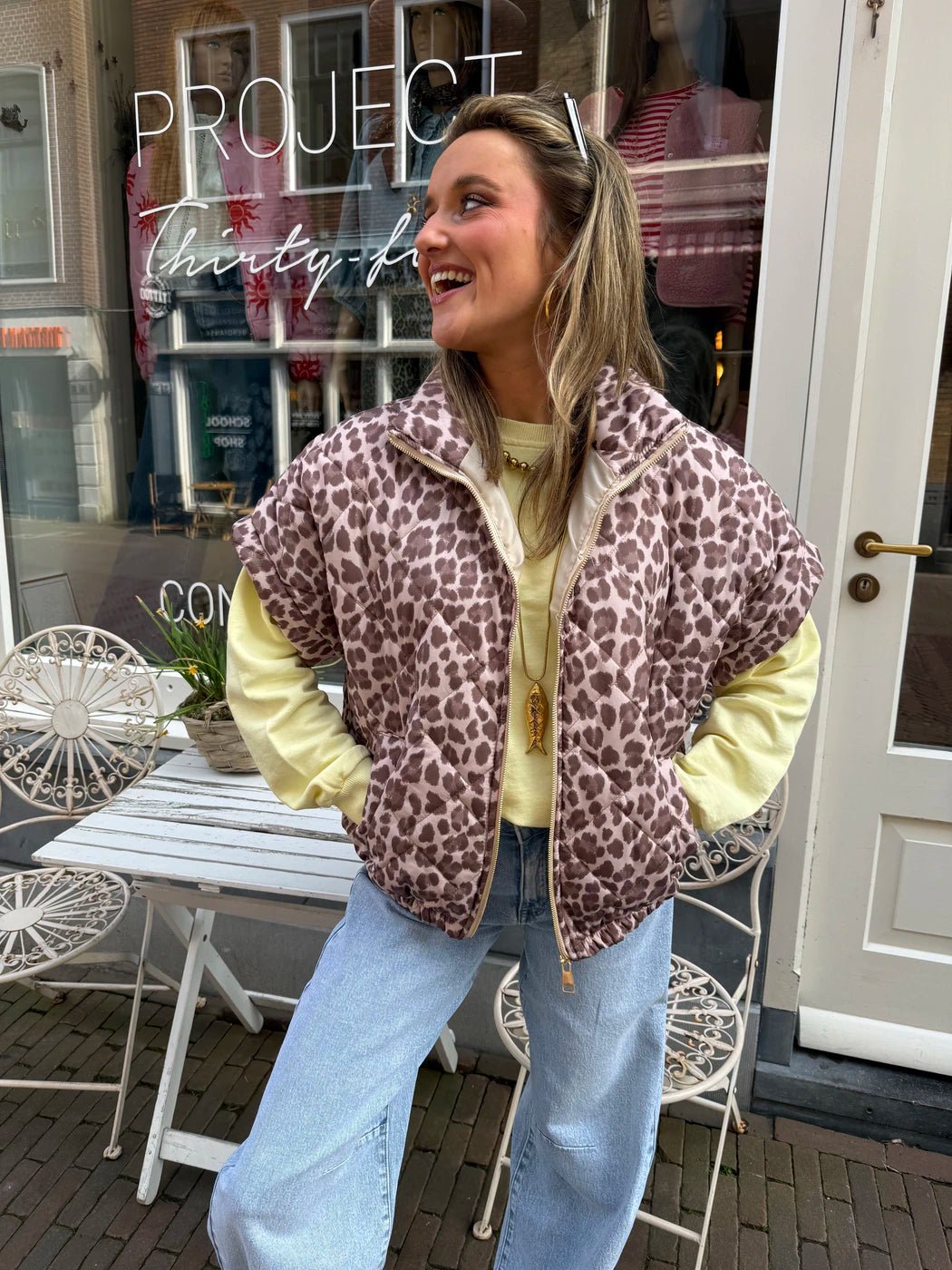 Jolie bodywarmer leopard - Project 35