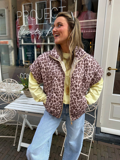Jolie bodywarmer leopard - Project 35