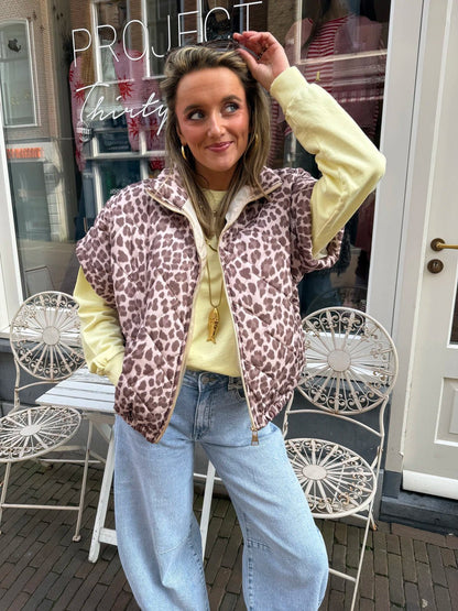 Jolie bodywarmer leopard - Project 35