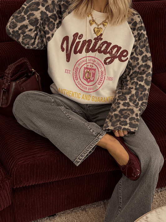 Juno longsleeve panter mouw vintage - Project 35