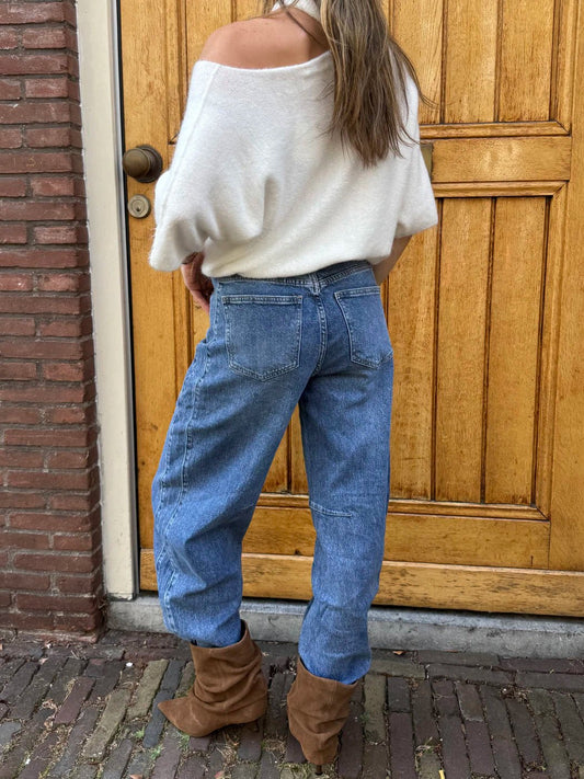 Kensi barrel jeans dark blue - Project 35