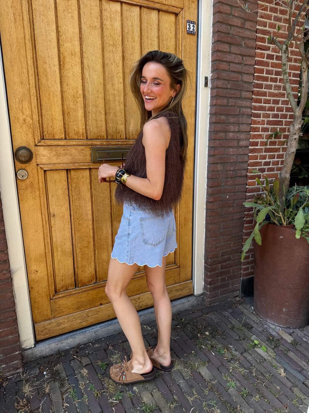 Lauren denim shorts lichtblauw - Project 35