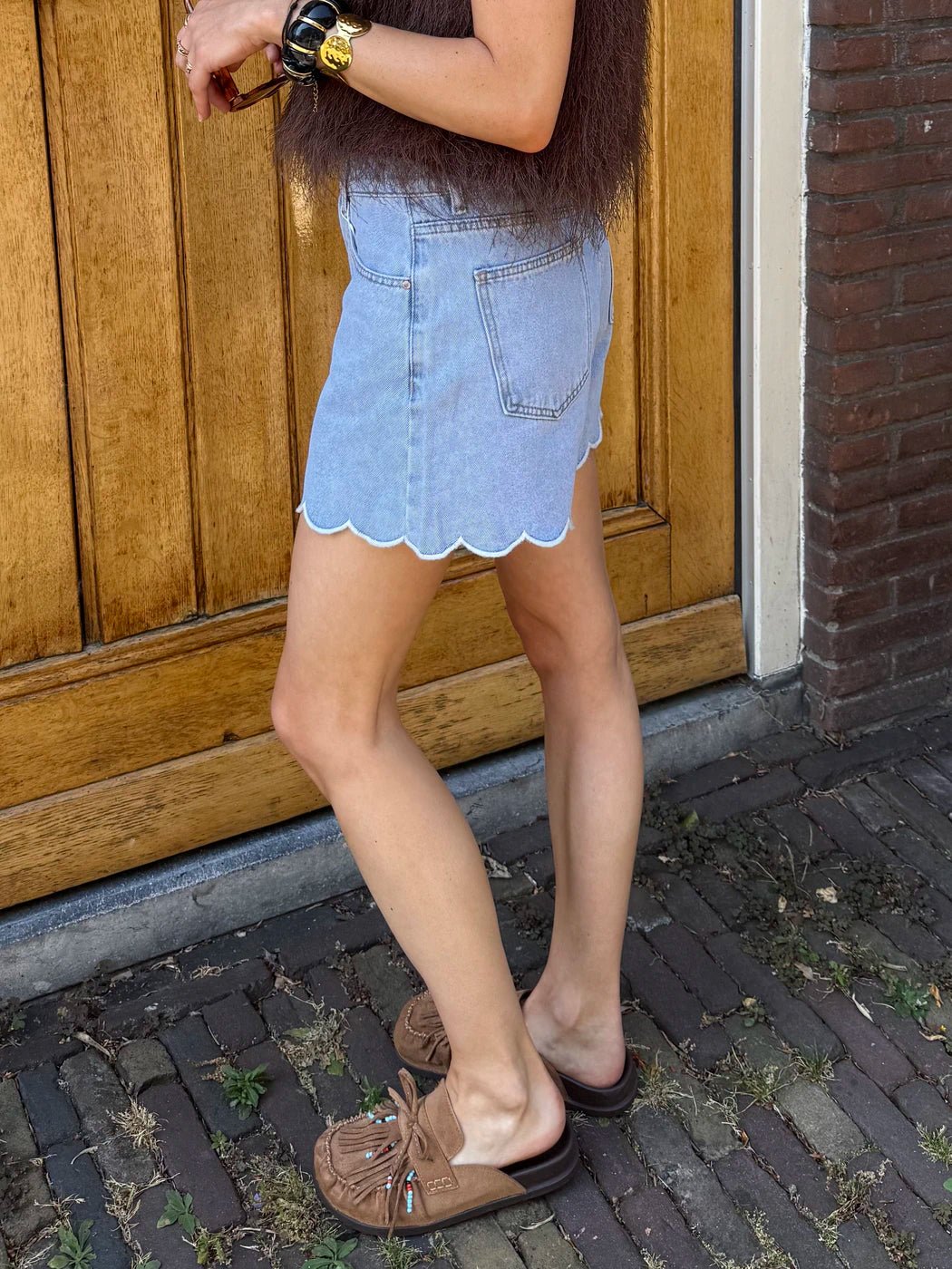 Lauren denim shorts lichtblauw - Project 35